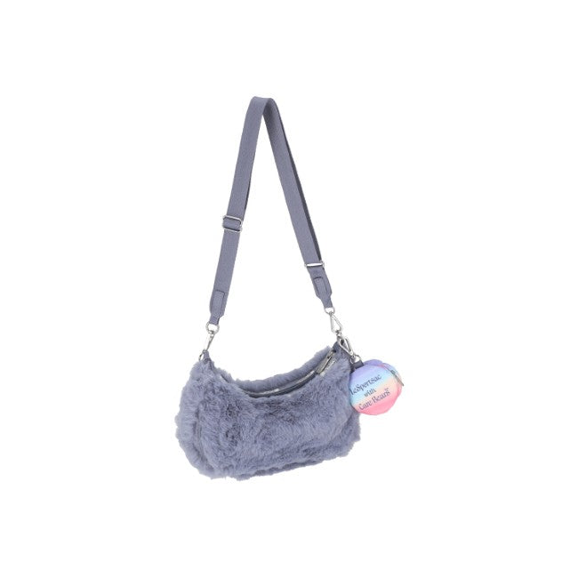 LeSportsac Unisex Sm Conv Hobo In Care Bears Fuzzy Gray