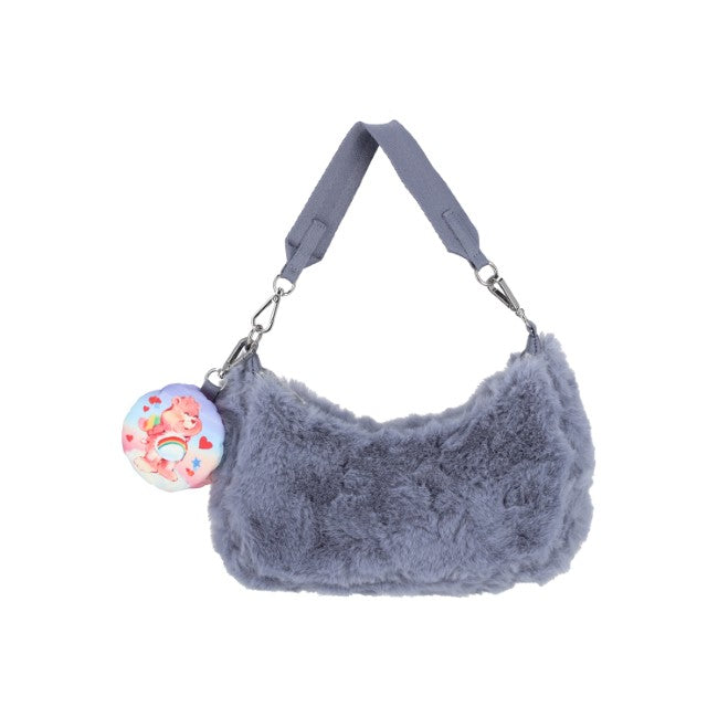 LeSportsac Unisex Sm Conv Hobo In Care Bears Fuzzy Gray