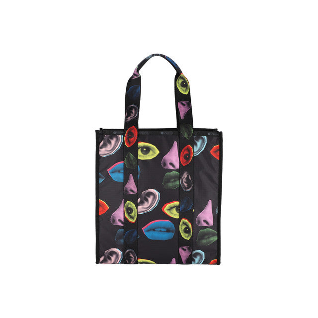 Lg Web Book Tote In Ll Faces Book Tote