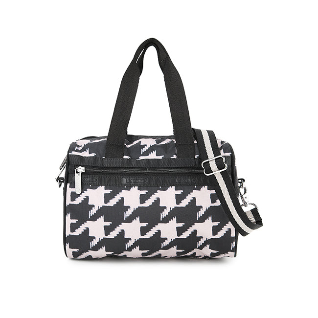 LeSportsac Tas Unisex Everyday Sm Satchel In Blk/ Beige Houndstooth