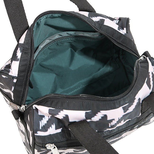 LeSportsac Tas Unisex Everyday Sm Satchel In Blk/ Beige Houndstooth