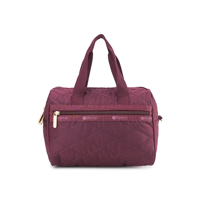 LeSportsac Tas Unisex Everyday Sm Satchel In Wine Quilt Studs