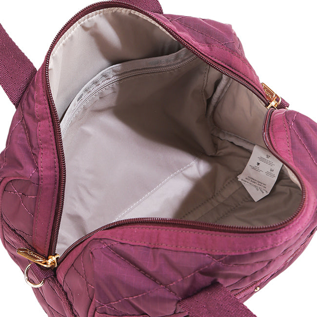 LeSportsac Tas Unisex Everyday Sm Satchel In Wine Quilt Studs