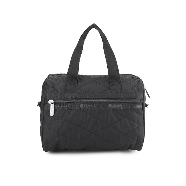 LeSportsac Tas Unisex Everyday Sm Satchel In Black Quilt Studs