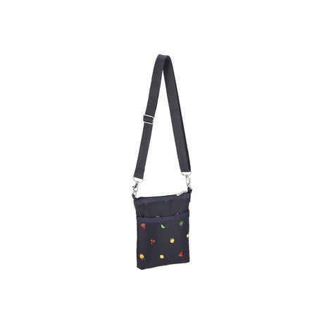 LeSportsac Tas Unisex 3 Zip Crossbody In Mixed Fruit Embroidery