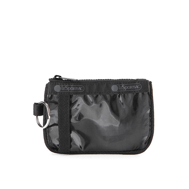 Key Card Holder In Black Shine