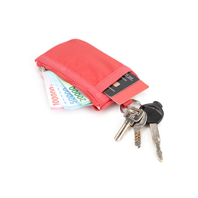 Key Card Holder In Rosey Red