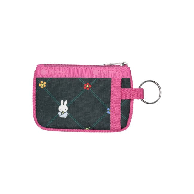 LeSportsac Unisex Wallet Key Card Holder In Miffy Orchard Green/Pink