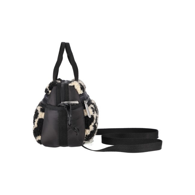 LeSportsac Unisex Puffy Mini Duffel In Cow Sherpa