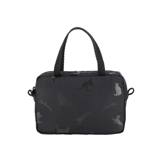 LeSportsac Unisex Micro Bag In Black Cats