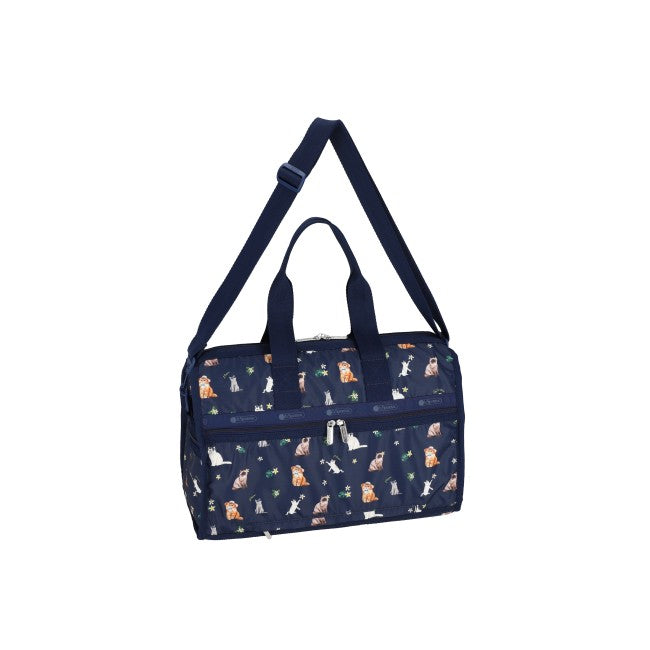 LeSportsac Unisex Bags Deluxe Med Weekender In Tropical Meow Cat