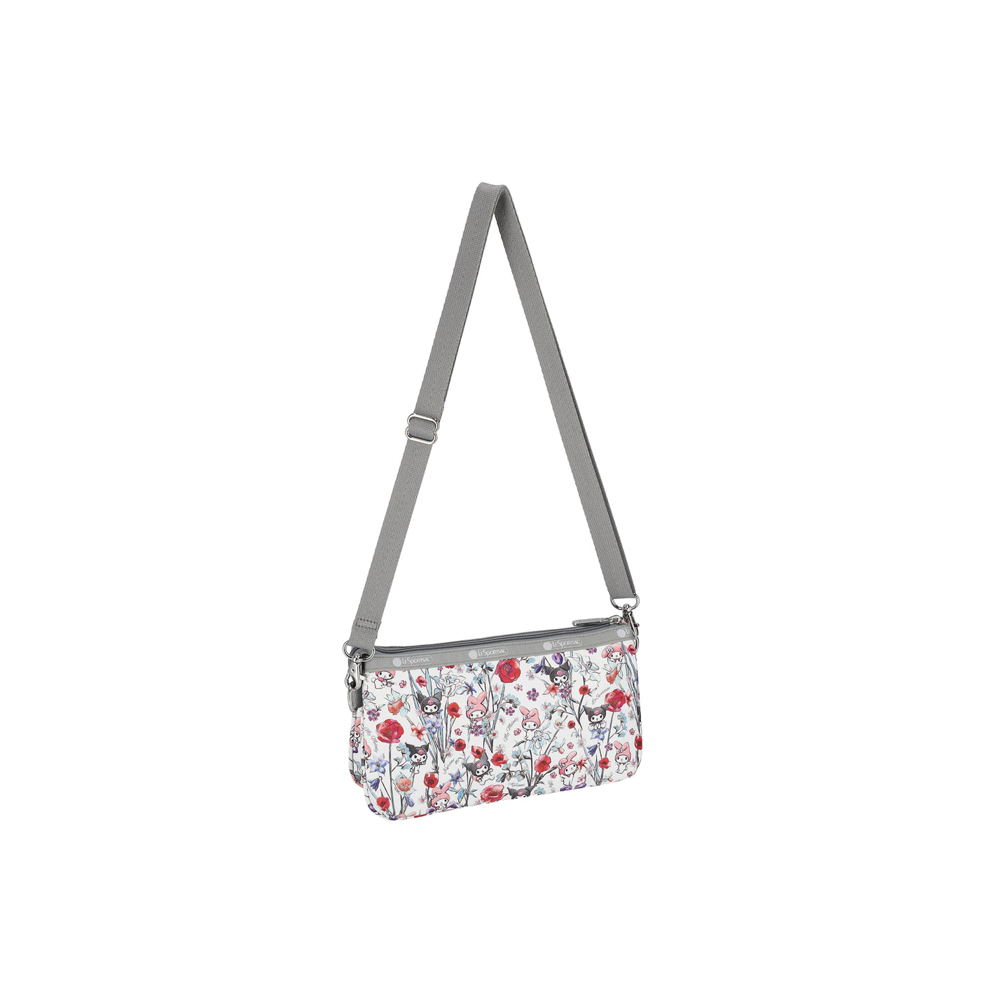 LeSportsac Tas Unisex Med Koko Crossbody In My Melody Kuromi Gray