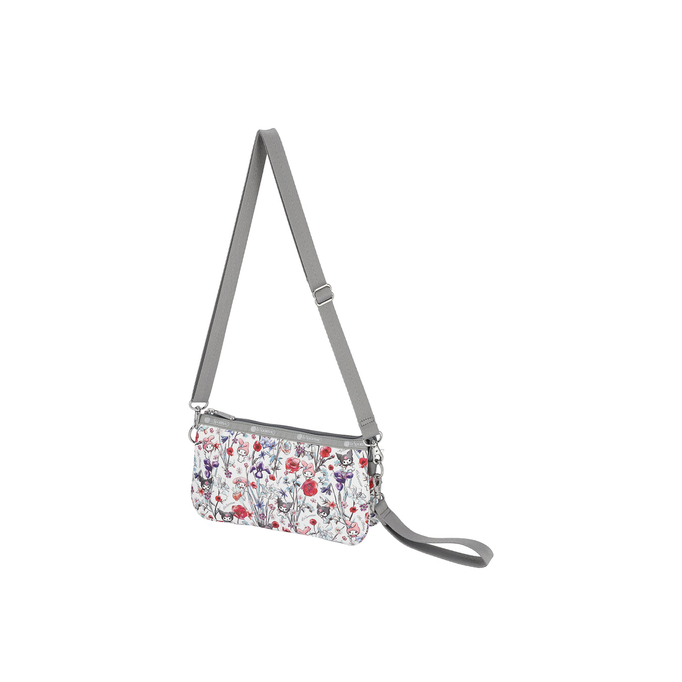 LeSportsac Tas Unisex Med Koko Crossbody In My Melody Kuromi Gray