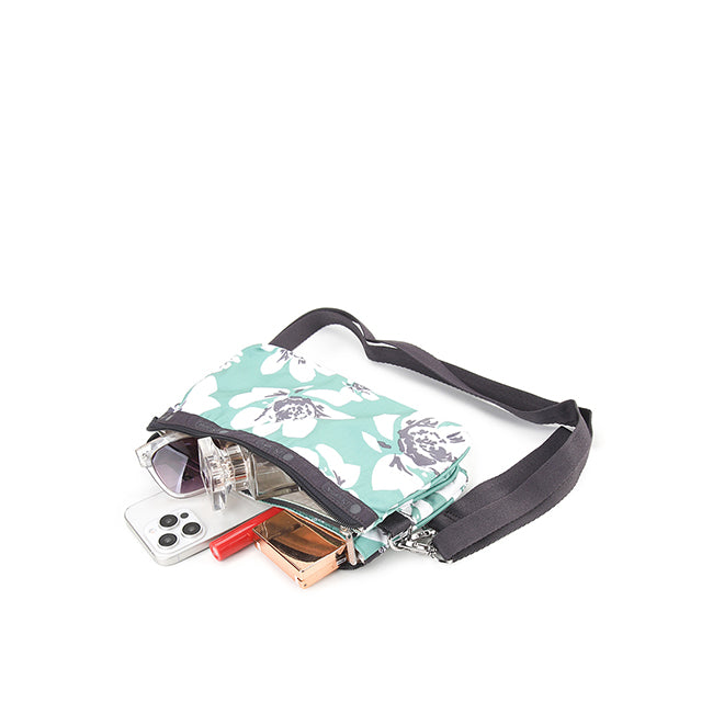 Med Koko Crossbody In Tropical Garden Green