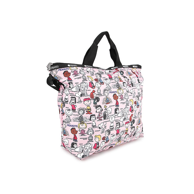 LeSportsac Tas Unisex Tote bag Deluxe Easy Carry Tote In Peanuts Gang Pink