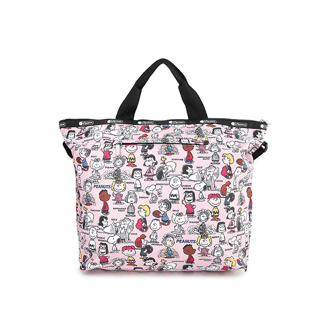 LeSportsac Tas Unisex Tote bag Deluxe Easy Carry Tote In Peanuts Gang Pink
