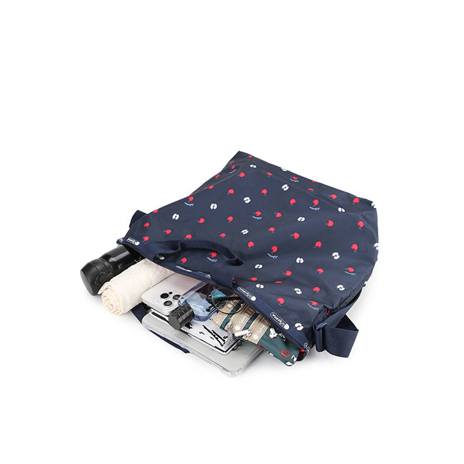 LeSportsac Tas Unisex Tote bag Deluxe Easy Carry Tote In Red Delicious Navy