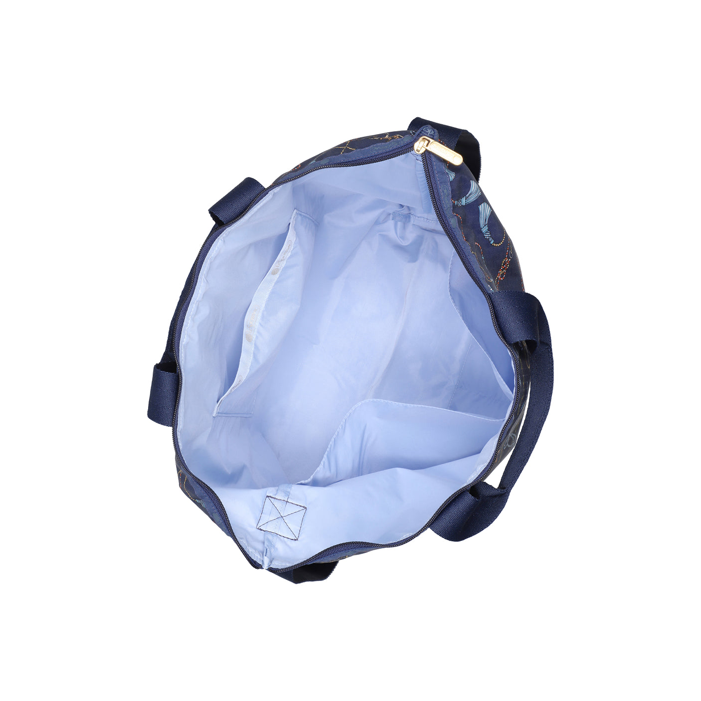 LeSportsac Tas Unisex Deluxe Easy Carry Tote In Navy Status Chain