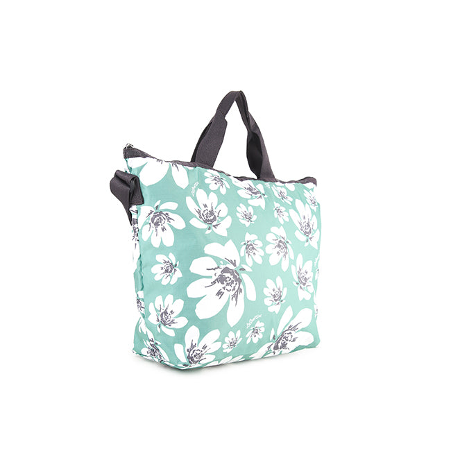 Deluxe Easy Carry Tote In Tropical Garden Green