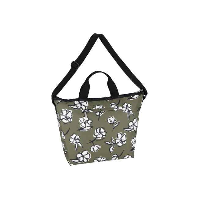 LeSportsac Unisex Deluxe Easy Carry Tote In Olive Floral Silhouette
