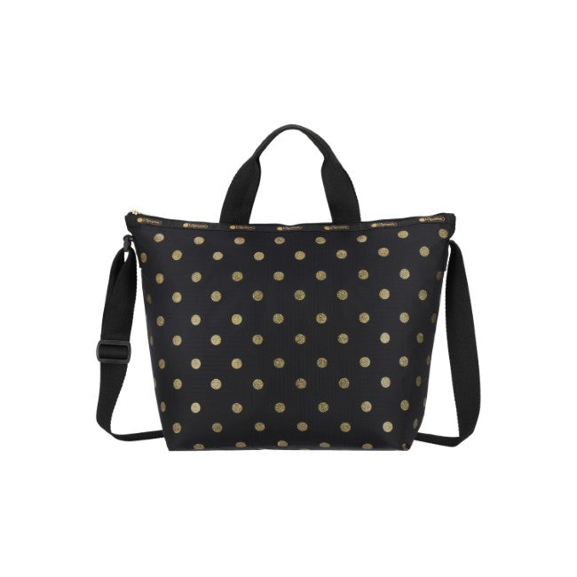 LeSportsac Unisex Bags Deluxe Easy Carry Tote In Gold Glitter Dots