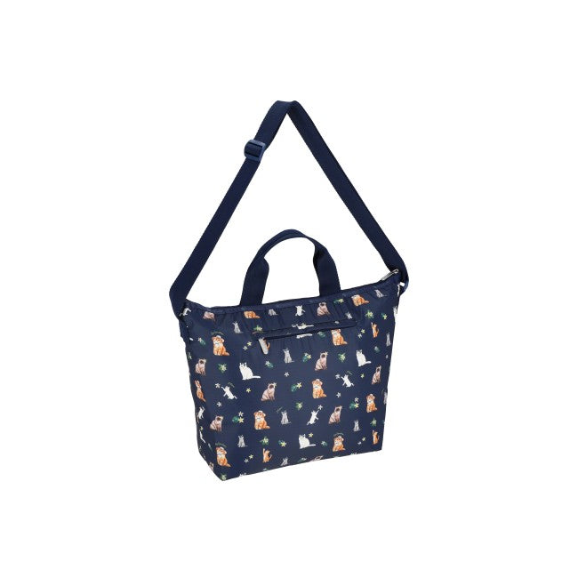 LeSportsac Unisex Bags Deluxe Easy Carry Tote In Tropical Meow Cat