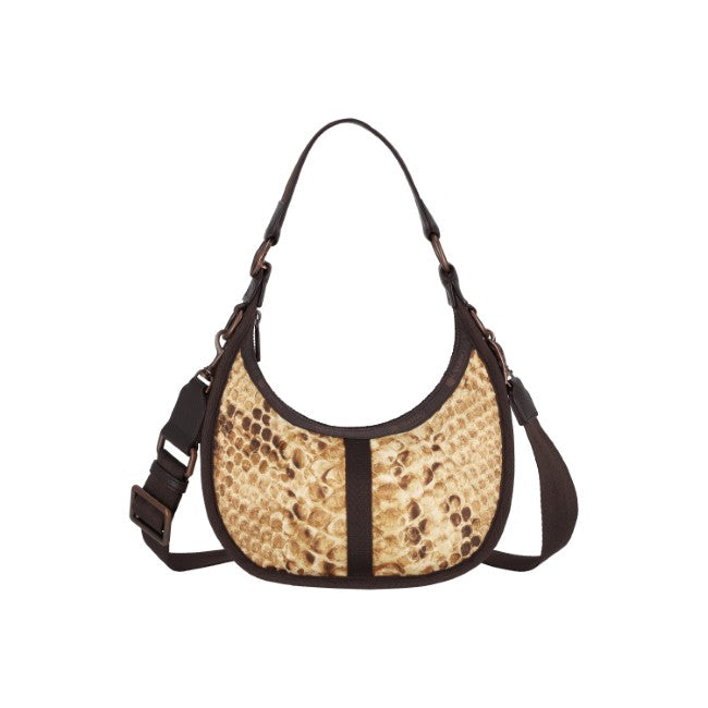 LeSportsac Unisex Sling Bag Bologna Small In Python Sand Bologna S