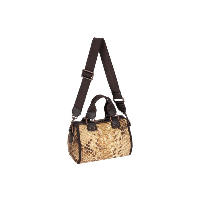 LeSportsac Unisex Sling Bag Toscana In Python Sand Toscana