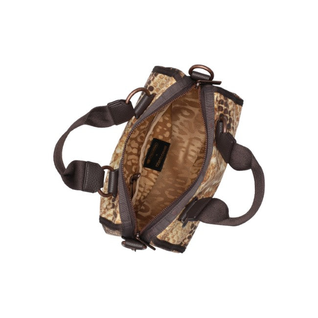 LeSportsac Unisex Sling Bag Toscana In Python Sand Toscana