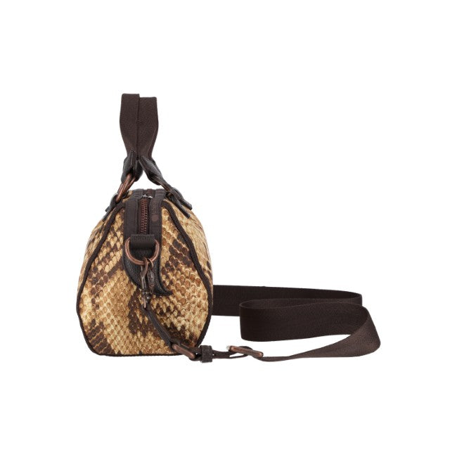 LeSportsac Unisex Sling Bag Toscana In Python Sand Toscana
