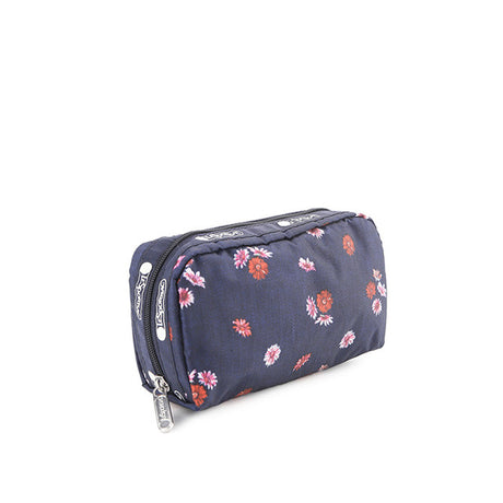 Rectangular Cosmetic In Denim Daisy