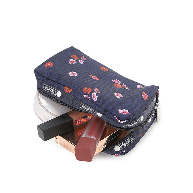 Rectangular Cosmetic In Denim Daisy