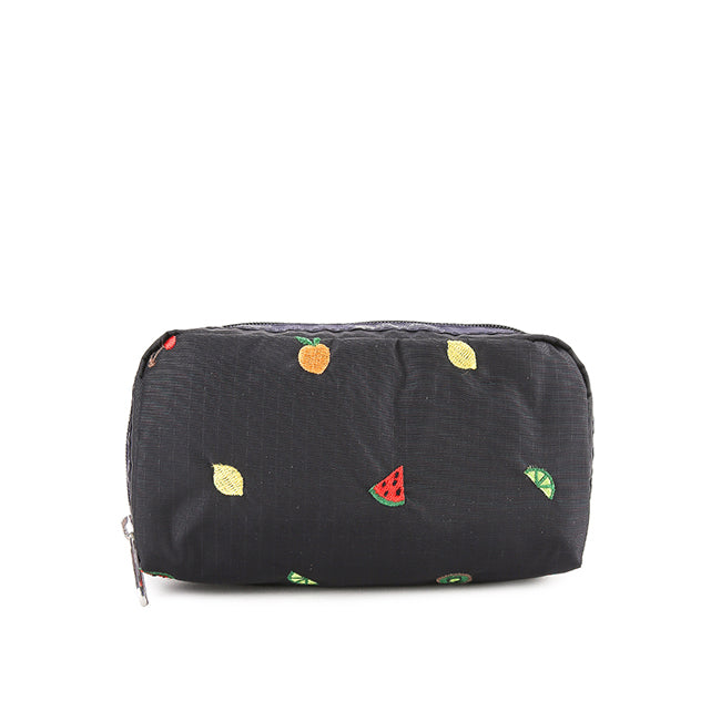Rectangular Cosmetic In Mixed Fruit Embroidery