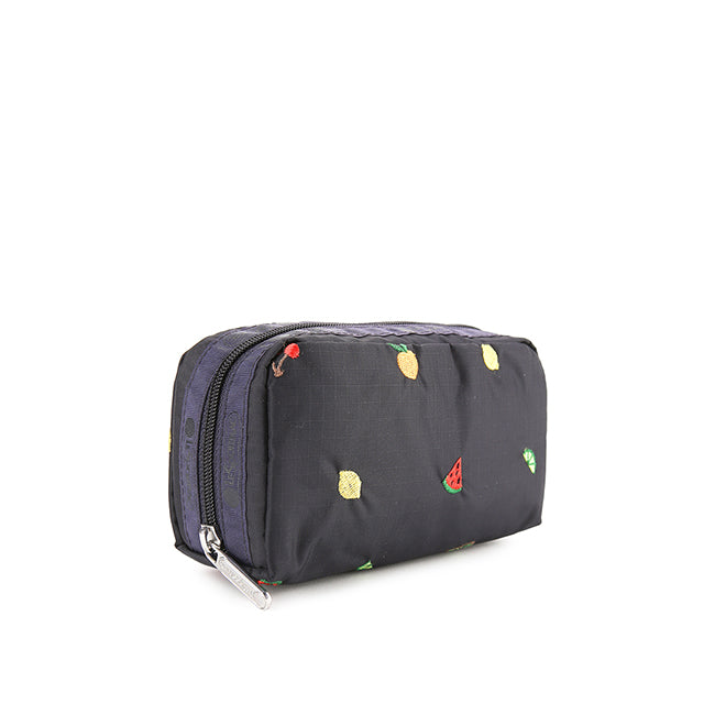 Rectangular Cosmetic In Mixed Fruit Embroidery