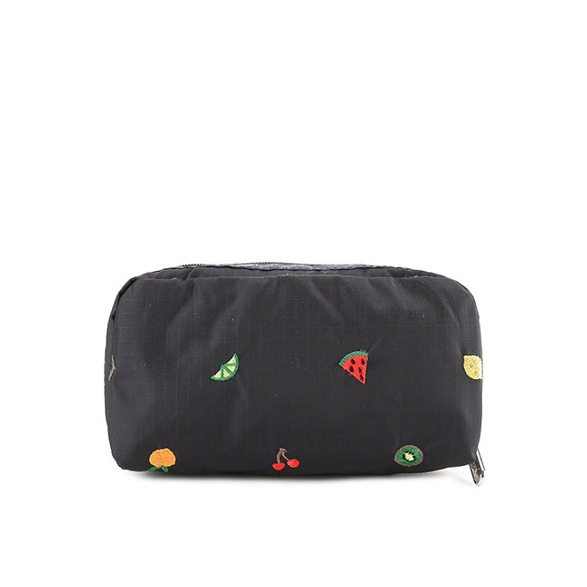 Rectangular Cosmetic In Mixed Fruit Embroidery