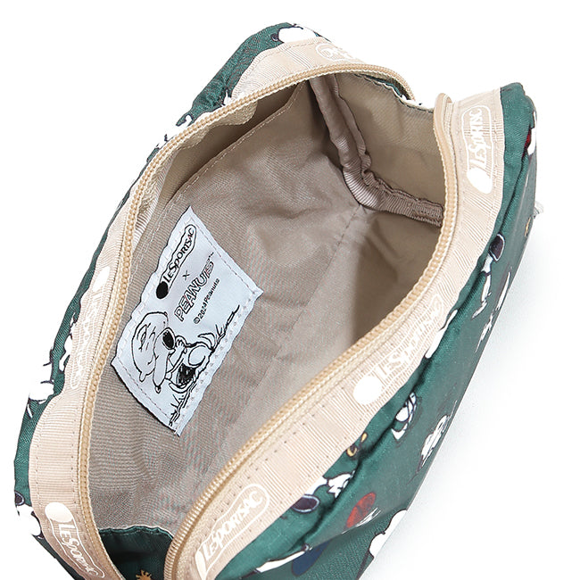 LeSportsac Aksesoris Unisex Rectangular Cosmetic In Snoopy And Woodstock Grn