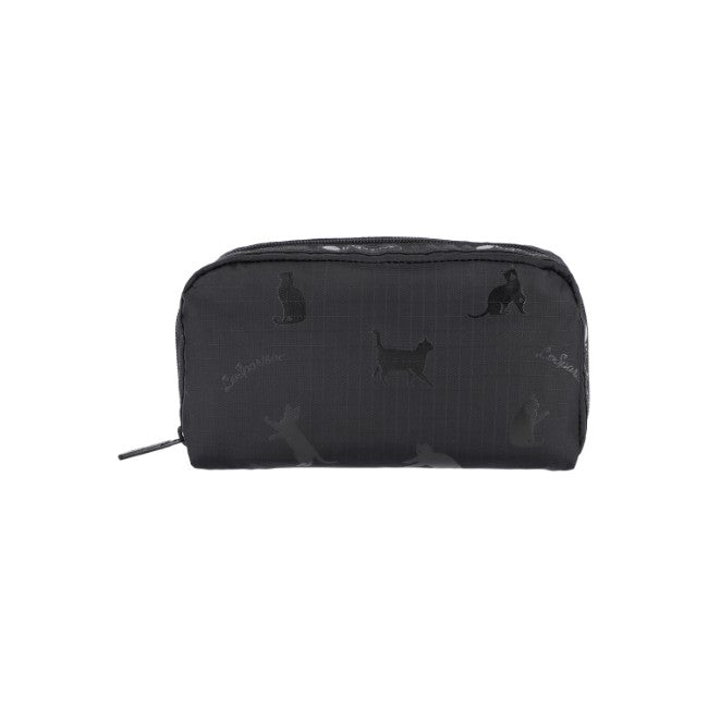 LeSportsac Unisex Rectangular Cosmetic In Black Cats