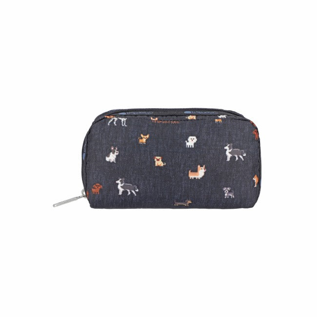 LeSportsac Unisex Pouch Rectangular Cosmetic In Woof Wonderland