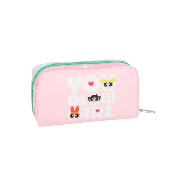 LeSportsac Unisex Pouch Rectangular Cosmetic In Ppg Pink Rect Cosm
