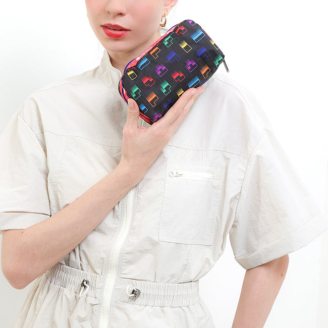 Rectangular Cosmetic In Tetris Falling Blocks/Pnk