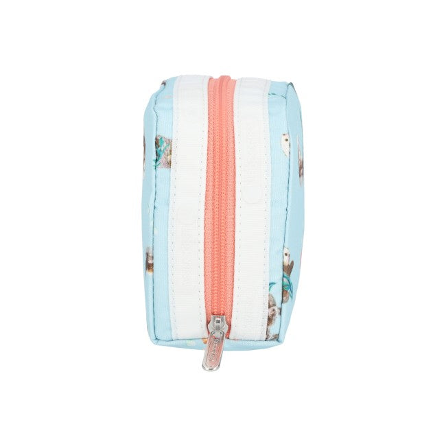 LeSportsac Unisex Pouch Square Cosmetic In Floating Sea Otters