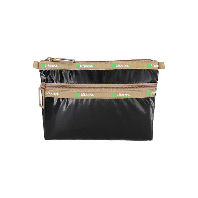 LeSportsac Aksesoris Unisex Cosmetic Clutch In 50Th Black Shine