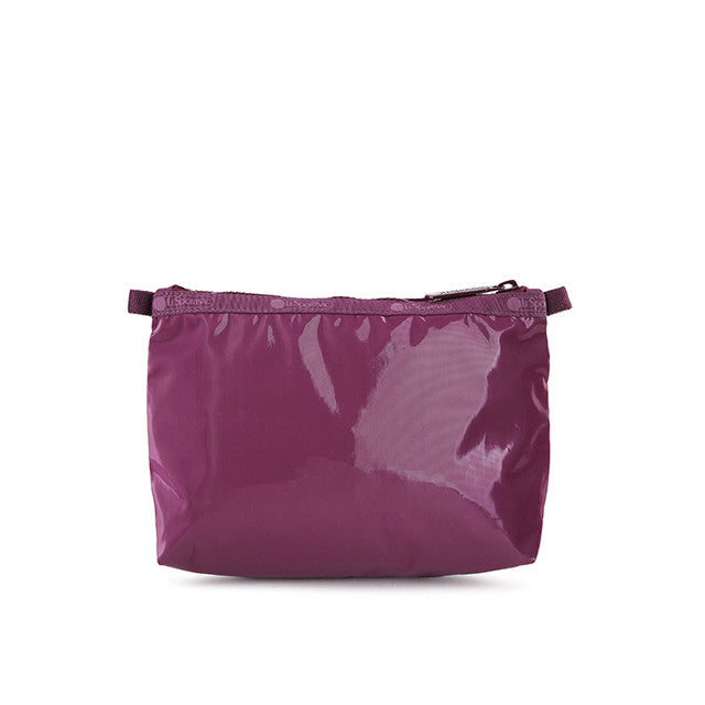 Cosmetic Clutch In Purple Berry Shine