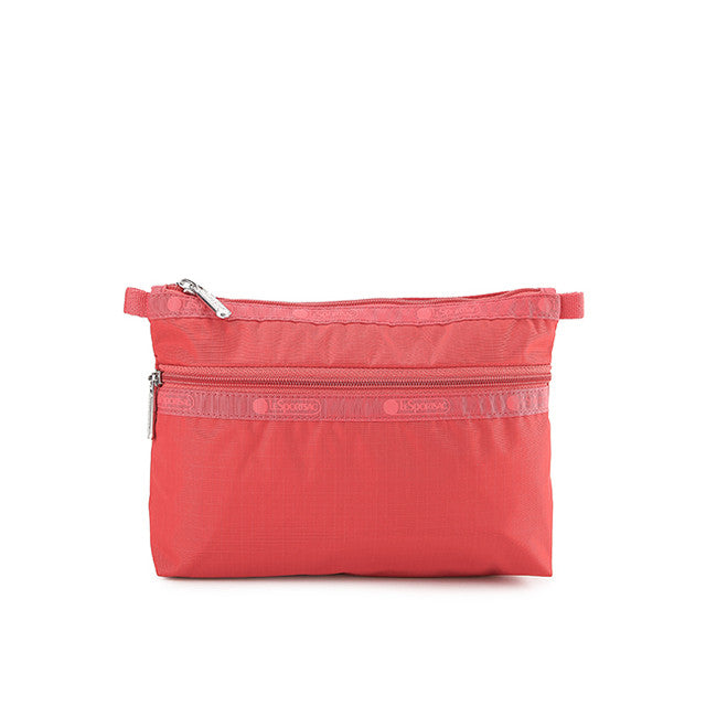 Cosmetic Clutch In Rosey Red
