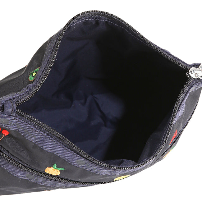 Cosmetic Clutch In Mixed Fruit Embroidery