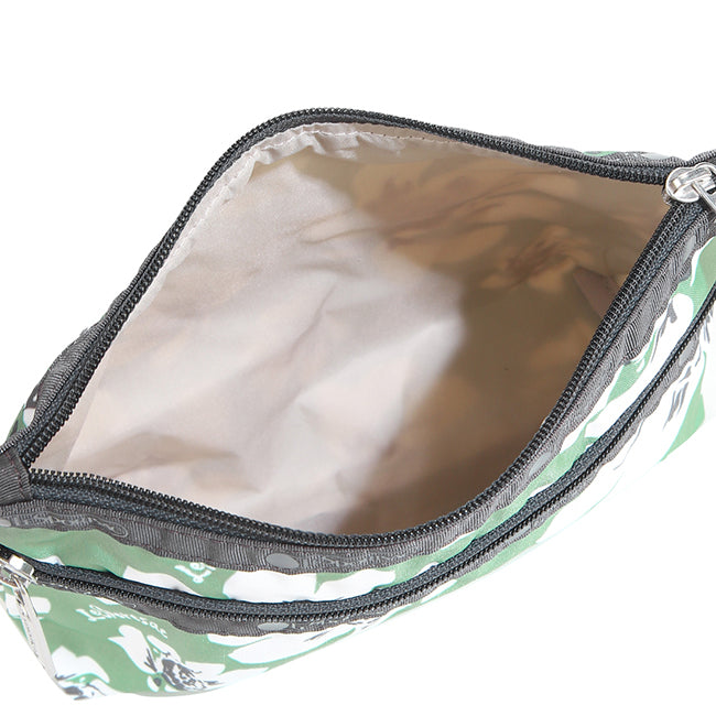 Cosmetic Clutch In Tropical Garden Green