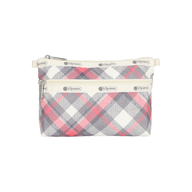 LeSportsac Unisex Cosmetic Clutch In Seamless Tartan