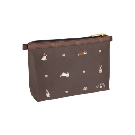 LeSportsac Unisex Cosmetic Clutch In Bunny Embroidery