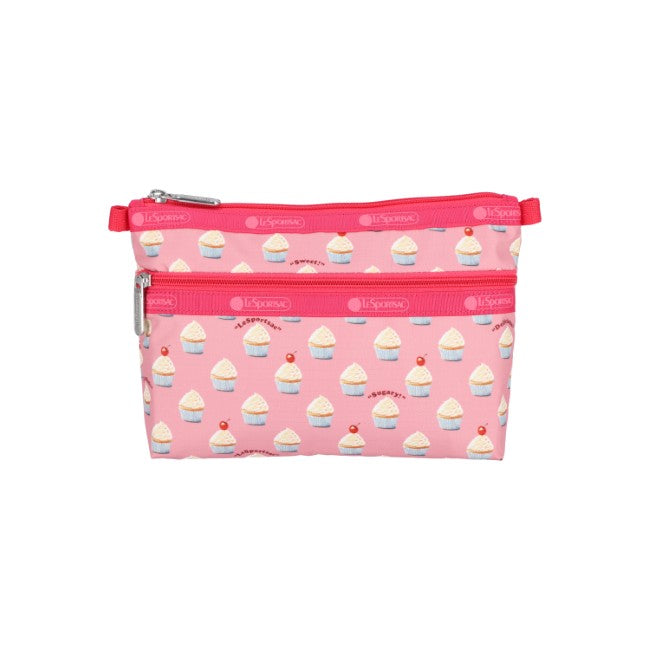 LeSportsac Unisex Cosmetic Clutch In Sweet Cupcake Delight