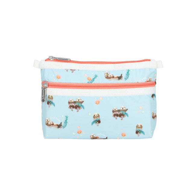 LeSportsac Unisex Bags Cosmetic Clutch In Floating Sea Otters